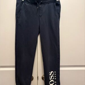 BOSS Men's Dark Blue Joggers with Logo